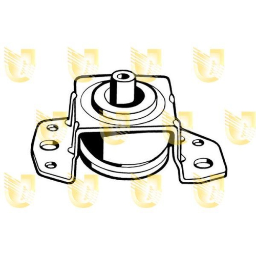 Lagerung Motor Unigom 395109 für Fiat Vorne