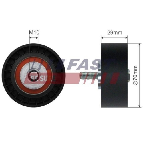 Spannrolle Keilrippenriemen Fast FT44575 für Fiat Iveco