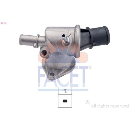 Thermostat K&uuml;hlmittel Facet 7.8114 Made In Italy - Oe Equivalent f&uuml;r Fiat