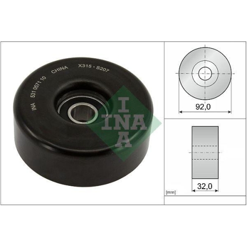 Spannrolle Keilrippenriemen Schaeffler Ina 531 0571 10 f&uuml;r Mercedes Benz