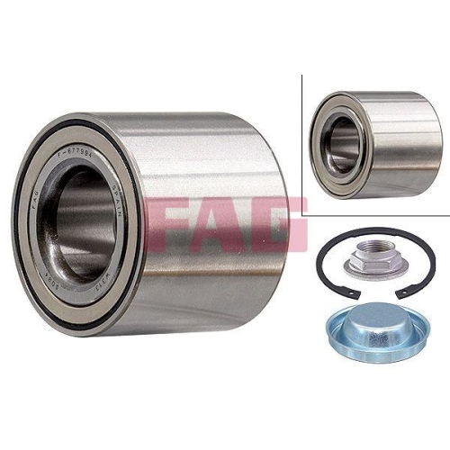 Radlagersatz Schaeffler Fag 713 6406 10 f&uuml;r Citro&euml;n Peugeot Hinterachse