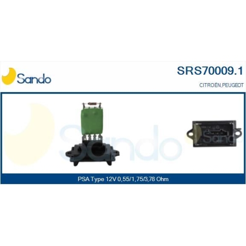 Widerstand Innenraumgebläse Sando SRS70009.1 für Citroën/peugeot