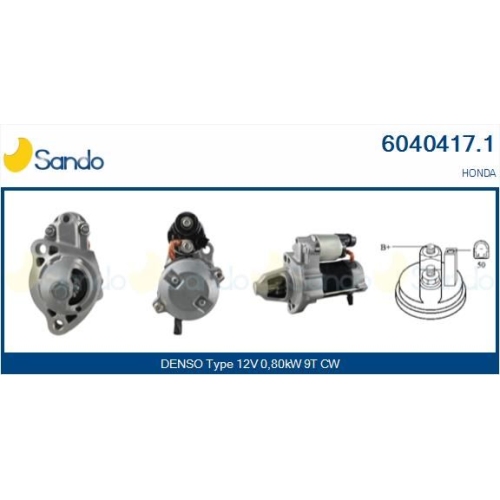 Starter Sando 6040417.1 f&uuml;r Honda