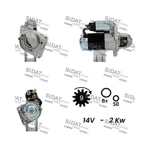 Starter Sidat S12MH0329 f&uuml;r Mitsubishi
