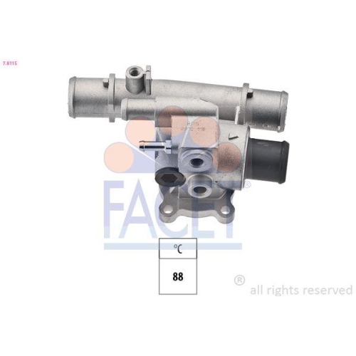 Thermostat K&uuml;hlmittel Facet 7.8115 Made In Italy - Oe Equivalent f&uuml;r Fiat Lancia