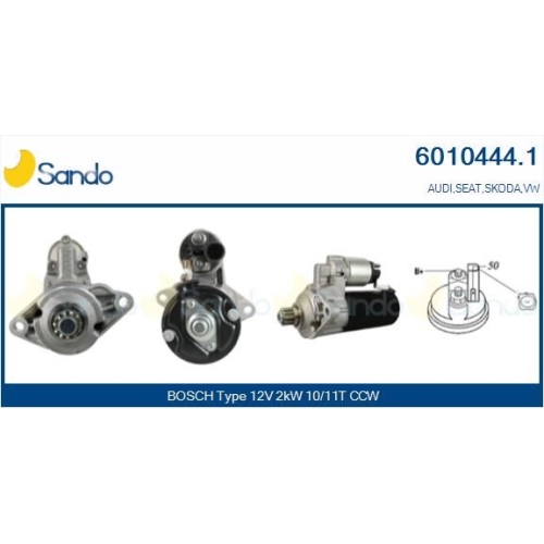 Starter Sando 6010444.1 f&uuml;r Seat Skoda Vag Hyster