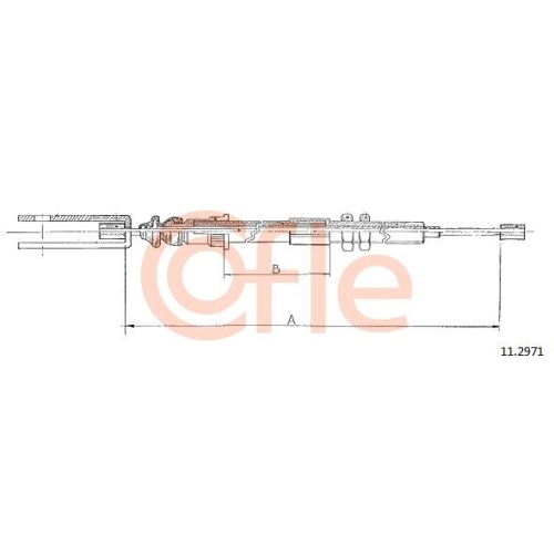 Clutch Cable Cofle 11.2971 for Renault