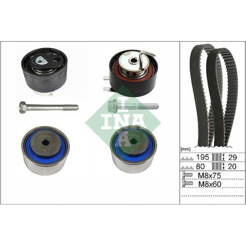 Zahnriemensatz Schaeffler Ina 530 0766 10 für Citroën Jaguar Peugeot Land Rover