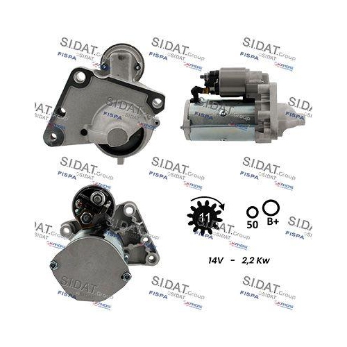 Starter Sidat S12VA0153A2 für Bmw Citroën Peugeot Citroën/peugeot
