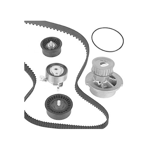 Wasserpumpe + Zahnriemensatz Graf KP541-2 f&uuml;r Opel Saab Vauxhall Chevrolet