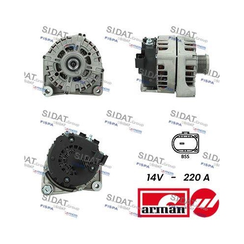 Generator Sidat A12VA0514AS Arman f&uuml;r Bmw