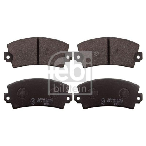 Bremsbelagsatz Scheibenbremse Febi Bilstein 116179 f&uuml;r Renault Vorderachse