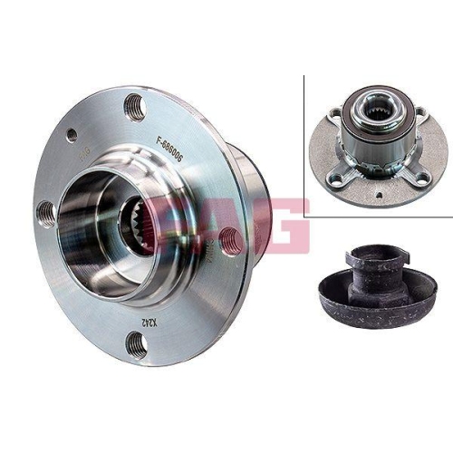 Radlagersatz Schaeffler Fag 713 6105 30 für Audi VW Vorderachse