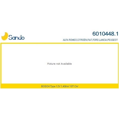 Starter Sando 6010448.1 für Alfa Romeo Fiat Ford Lancia Opel Citroën/peugeot