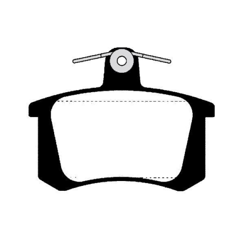 Bremsbelagsatz Scheibenbremse Raicam RA.0309.2 f&uuml;r Audi Hinterachse