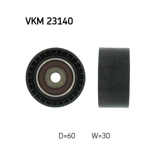 Umlenk /f&uuml;hrungsrolle Zahnriemen Skf VKM 23140 f&uuml;r Citro&euml;n Fiat Ford Mazda Volvo