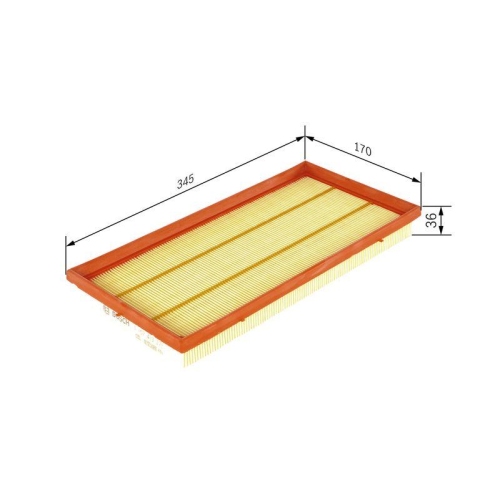 Luftfilter Bosch 1457433272 f&uuml;r Volvo