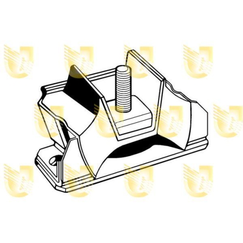 Lagerung Motor Unigom 395121 f&uuml;r Citro&euml;n Fiat Peugeot Vorne Vorne Rechts