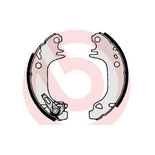 Bremsbackensatz Brembo S61513 Essential Line f&uuml;r Citro&euml;n Peugeot Hinterachse