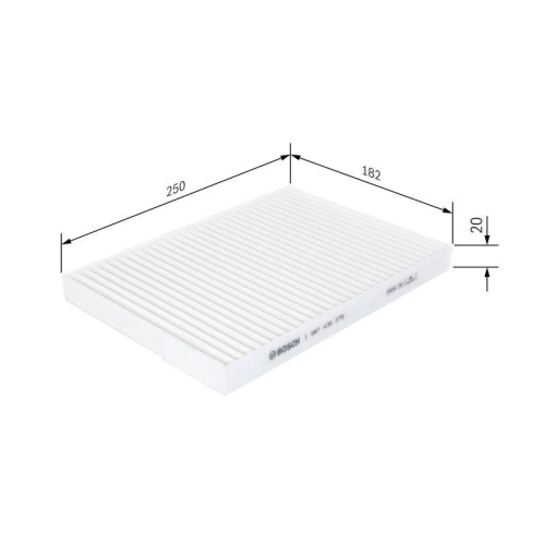 Filter Innenraumluft Bosch 1987435075 f&uuml;r Nissan Renault