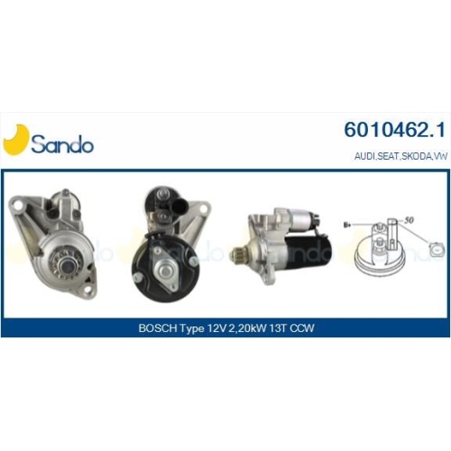 Starter Sando 6010462.1 für Vag Für Fahrzeuge Mit Start-stopp-funktion