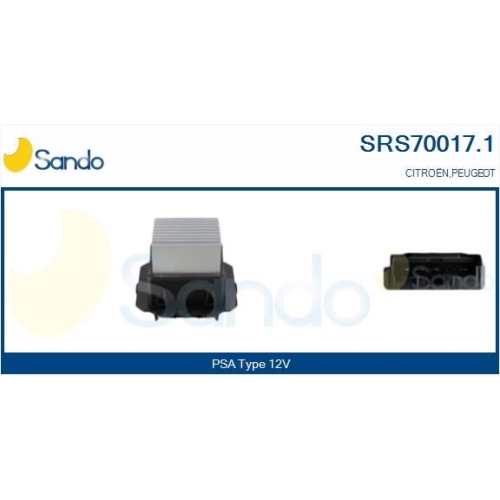 Widerstand Innenraumgebl&auml;se Sando SRS70017.1 f&uuml;r Citro&euml;n/peugeot