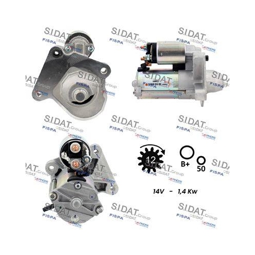 Starter Sidat S12VS0013 für Ford