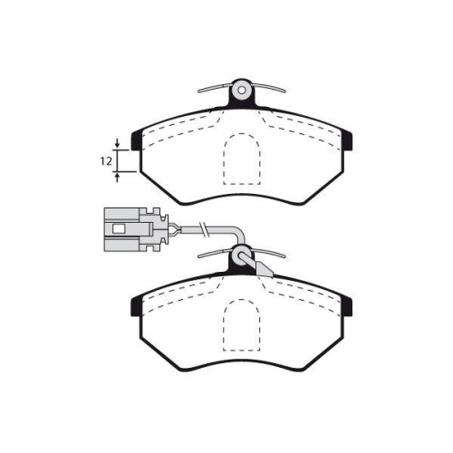 Bremsbelagsatz Scheibenbremse Raicam RA.0310.4 f&uuml;r VW Vorderachse