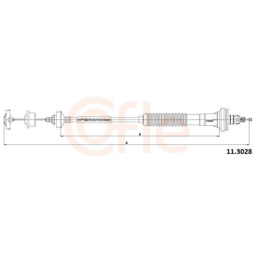Seilzug Kupplungsbetätigung Cofle 11.3028 für Peugeot