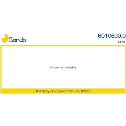 Starter Sando 6010600.0 f&uuml;r Fiat Iveco