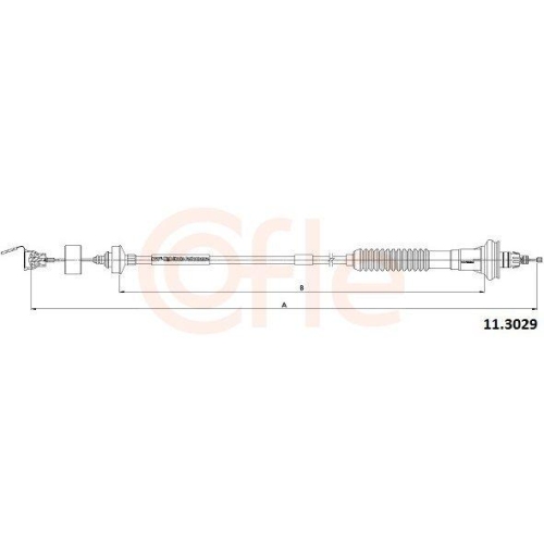 Seilzug Kupplungsbetätigung Cofle 11.3029 für Peugeot