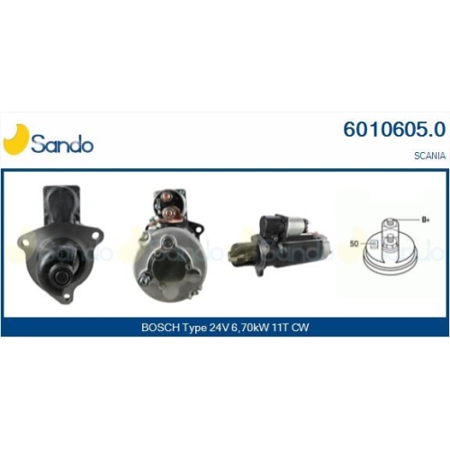Starter Sando 6010605.0 für Scania