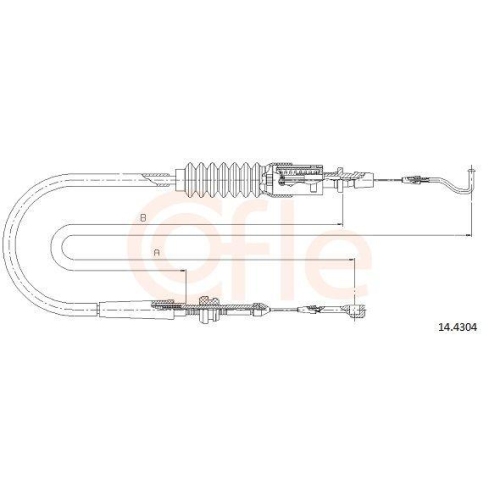 Gaszug Cofle 14.4304 f&uuml;r Vag VW
