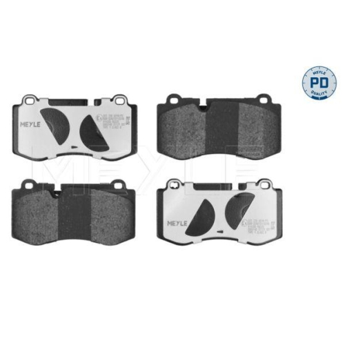 Bremsbelagsatz Scheibenbremse Meyle 0252396018PD f&uuml;r Mercedes Benz Mercedes Benz