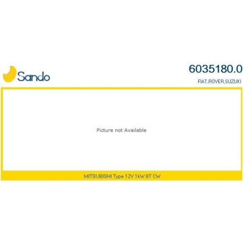 Starter Sando 6035180.0 f&uuml;r Mitsubishi Suzuki