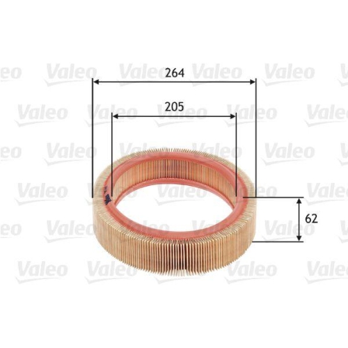 Luftfilter Valeo 585607 f&uuml;r Citro&euml;n Honda Renault Volvo Renault Trucks Cummins