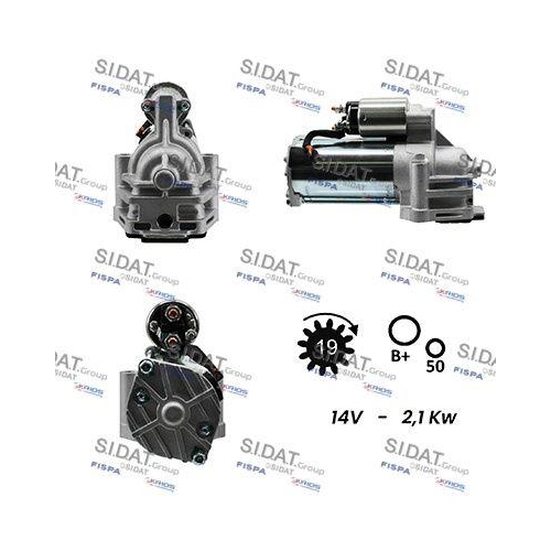 Starter Sidat S12VS0032A2 f&uuml;r Ford