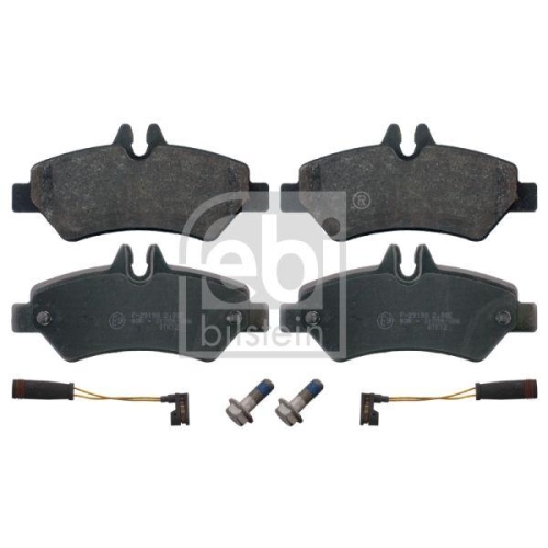 Bremsbelagsatz Scheibenbremse Febi Bilstein 16708 f&uuml;r Mercedes Benz Hinterachse