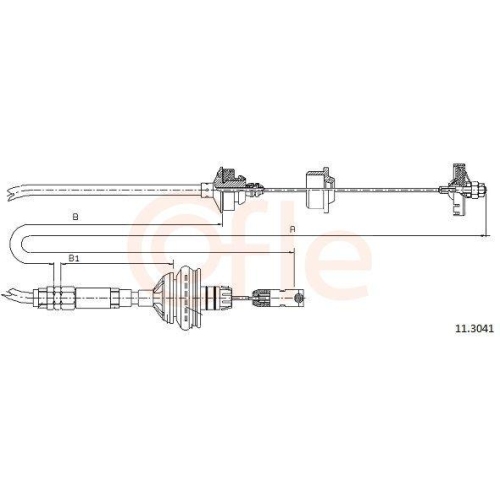 Seilzug Kupplungsbetätigung Cofle 11.3041 für Peugeot