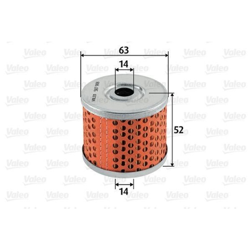 Kraftstofffilter Valeo 587908 f&uuml;r Citro&euml;n Fiat Ford Man Opel Peugeot Renault
