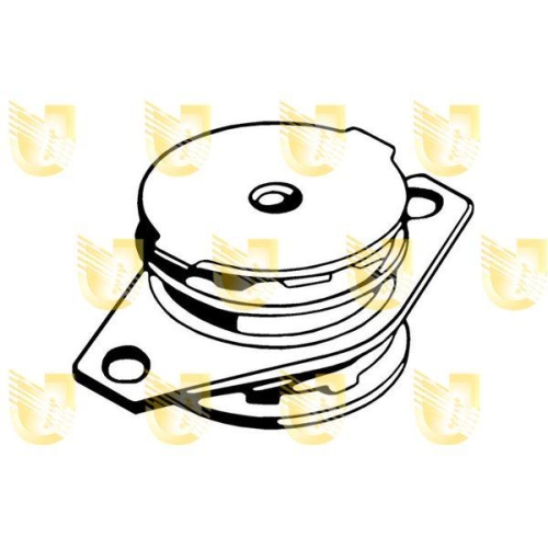 Lagerung Motor Unigom 395162 f&uuml;r Fiat Hinten