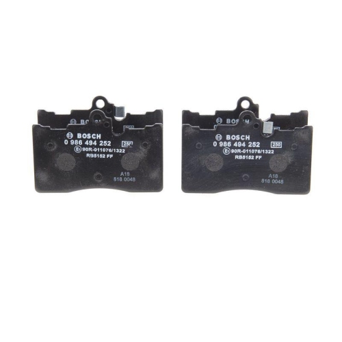 Bremsbelagsatz Scheibenbremse Bosch 0986494252 f&uuml;r Toyota Lexus Vorderachse