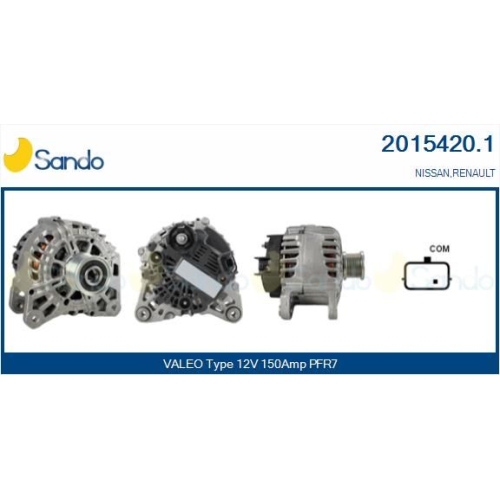 Generator Sando 2015420.1 f&uuml;r Nissan Renault Renault Trucks