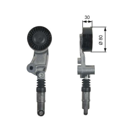 Riemenspanner Keilrippenriemen Gates T39257 Drivealign™ für Subaru