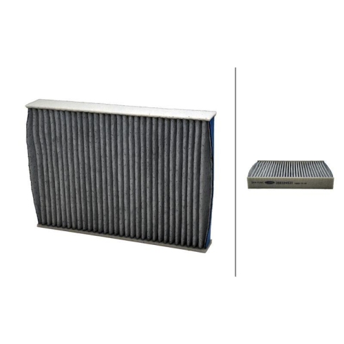 Filter Innenraumluft Hella 8ZC 366 124-531 f&uuml;r Nissan Renault Dacia Vorne