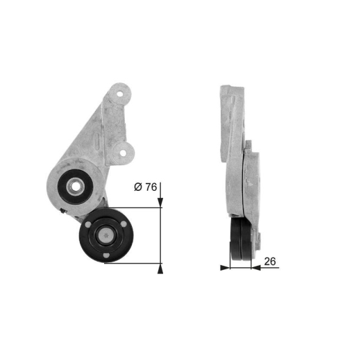 Riemenspanner Keilrippenriemen Gates T38304 Drivealign™ für Renault Volvo