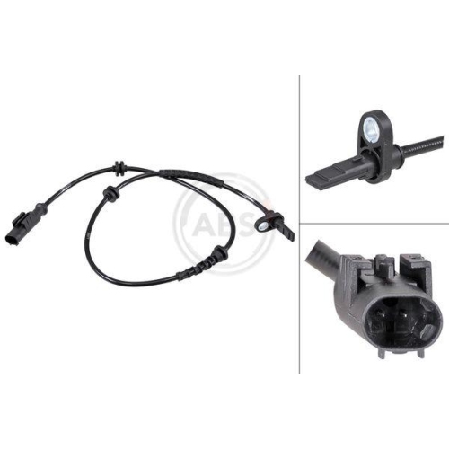 Sensor Raddrehzahl A.b.s. 31834 f&uuml;r Fiat Hinterachse