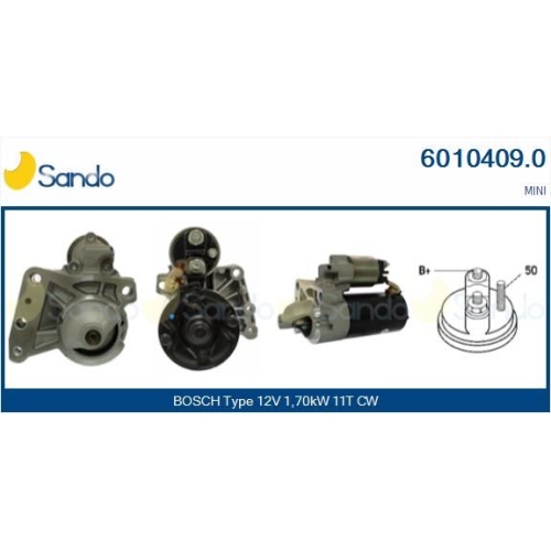 Starter Sando 6010409.0 f&uuml;r Bmw F&uuml;r Fahrzeuge Mit Start-stopp-funktion