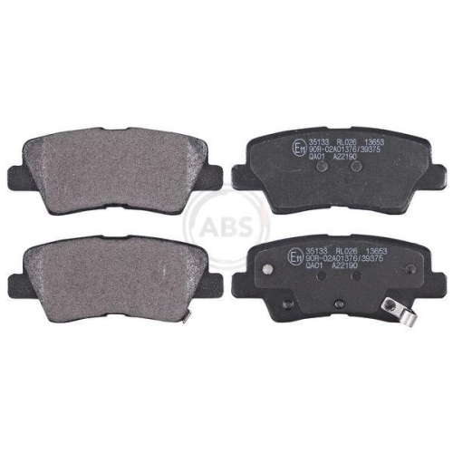 Bremsbelagsatz Scheibenbremse A.b.s. 35133 f&uuml;r Hyundai Kia Hinterachse