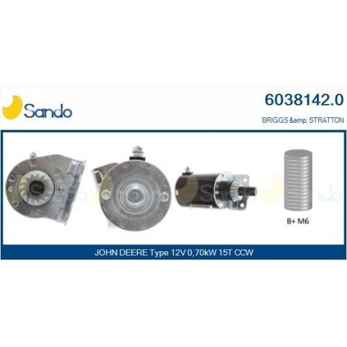 Starter Sando 6038142.0 f&uuml;r John Deere